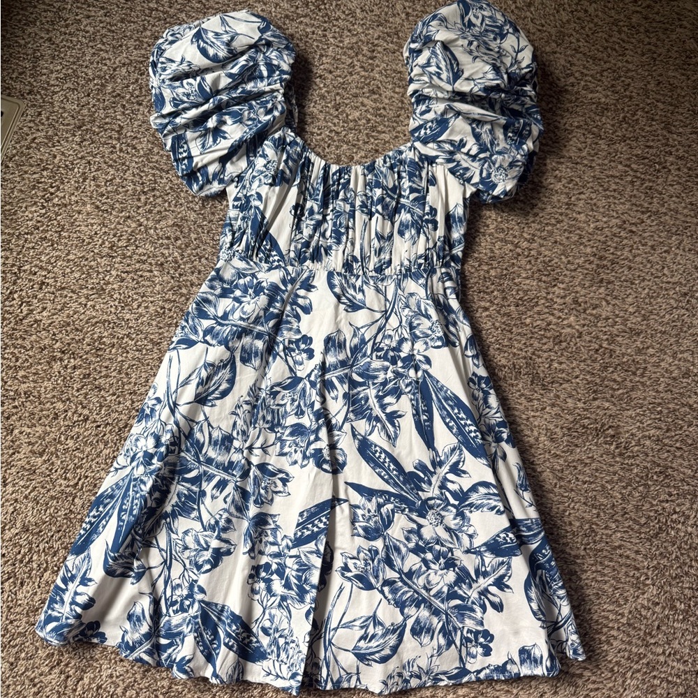 Abercrombie & Fitch White Smocked Top Dress